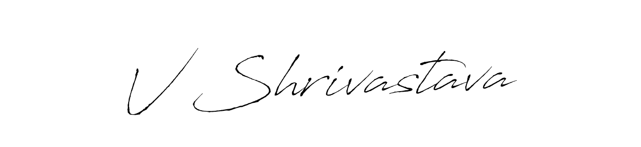 You should practise on your own different ways (Antro_Vectra) to write your name (V Shrivastava) in signature. don't let someone else do it for you. V Shrivastava signature style 6 images and pictures png