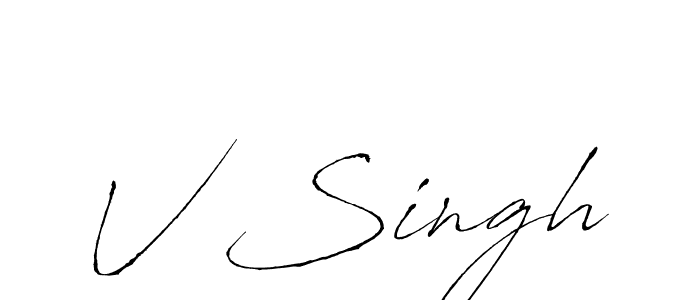 if you are searching for the best signature style for your name V Singh. so please give up your signature search. here we have designed multiple signature styles  using Antro_Vectra. V Singh signature style 6 images and pictures png