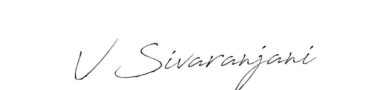 V Sivaranjani stylish signature style. Best Handwritten Sign (Antro_Vectra) for my name. Handwritten Signature Collection Ideas for my name V Sivaranjani. V Sivaranjani signature style 6 images and pictures png