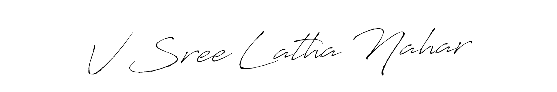 Here are the top 10 professional signature styles for the name V Sree Latha Nahar. These are the best autograph styles you can use for your name. V Sree Latha Nahar signature style 6 images and pictures png