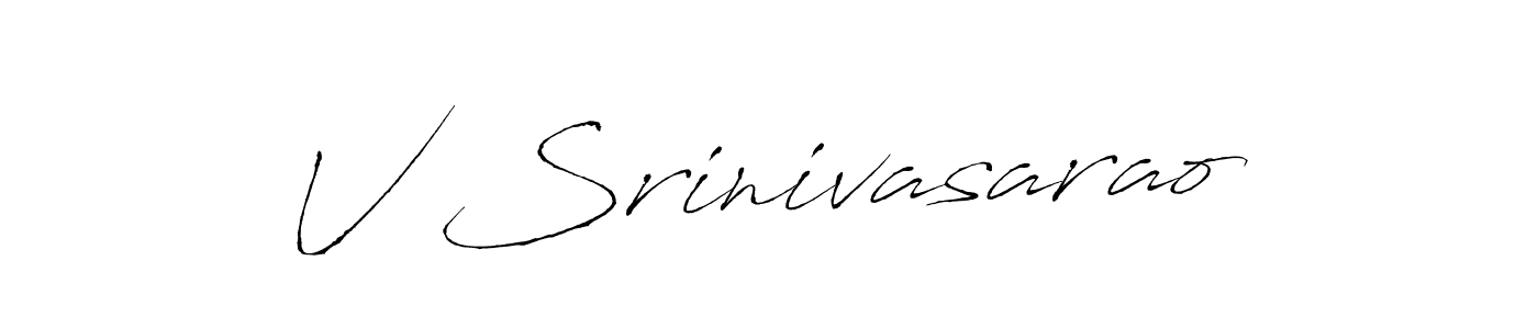 Similarly Antro_Vectra is the best handwritten signature design. Signature creator online .You can use it as an online autograph creator for name V Srinivasarao. V Srinivasarao signature style 6 images and pictures png