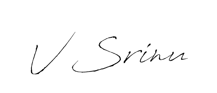 if you are searching for the best signature style for your name V Srinu. so please give up your signature search. here we have designed multiple signature styles  using Antro_Vectra. V Srinu signature style 6 images and pictures png