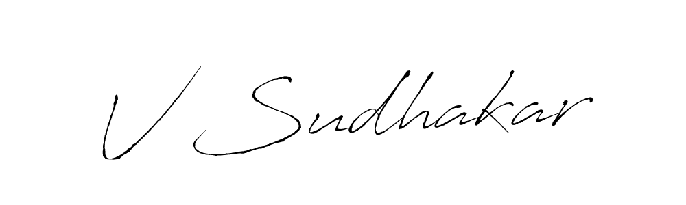 Make a short V Sudhakar signature style. Manage your documents anywhere anytime using Antro_Vectra. Create and add eSignatures, submit forms, share and send files easily. V Sudhakar signature style 6 images and pictures png