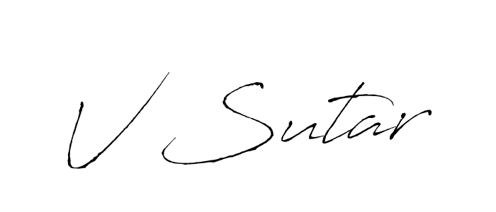 Here are the top 10 professional signature styles for the name V Sutar. These are the best autograph styles you can use for your name. V Sutar signature style 6 images and pictures png