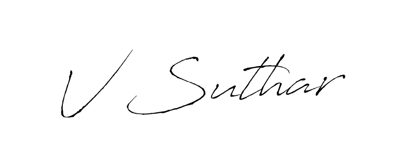 Make a beautiful signature design for name V Suthar. Use this online signature maker to create a handwritten signature for free. V Suthar signature style 6 images and pictures png