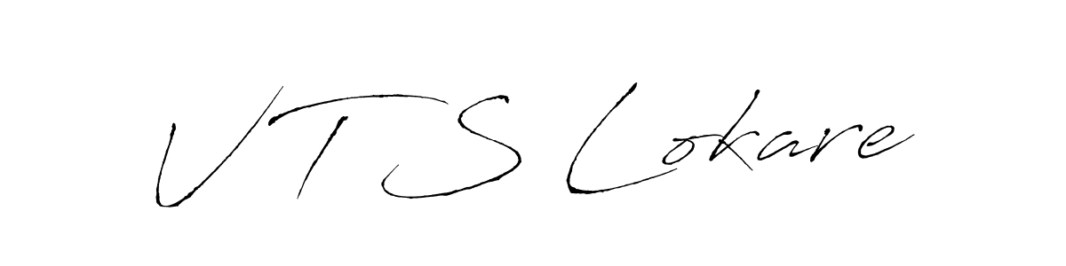 Make a beautiful signature design for name V T S Lokare. With this signature (Antro_Vectra) style, you can create a handwritten signature for free. V T S Lokare signature style 6 images and pictures png