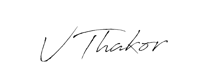 Also You can easily find your signature by using the search form. We will create V Thakor name handwritten signature images for you free of cost using Antro_Vectra sign style. V Thakor signature style 6 images and pictures png