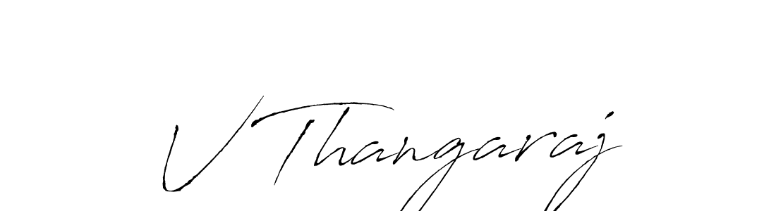 Make a beautiful signature design for name V Thangaraj. With this signature (Antro_Vectra) style, you can create a handwritten signature for free. V Thangaraj signature style 6 images and pictures png