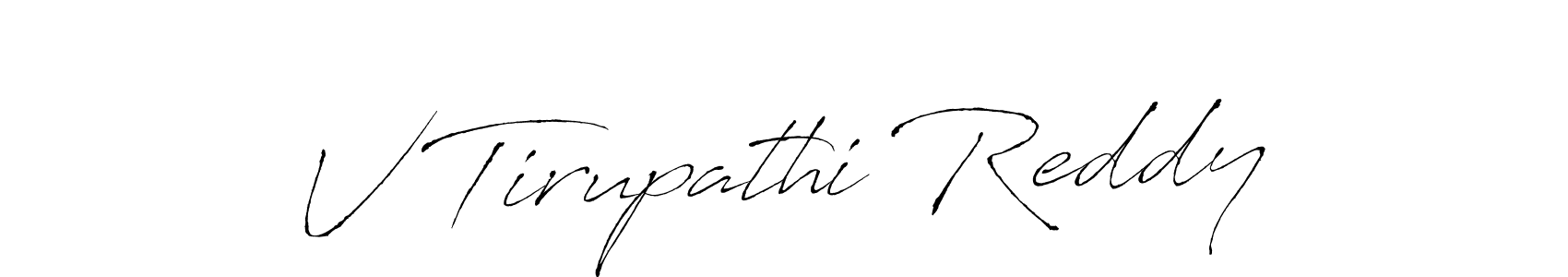 Design your own signature with our free online signature maker. With this signature software, you can create a handwritten (Antro_Vectra) signature for name V Tirupathi Reddy. V Tirupathi Reddy signature style 6 images and pictures png