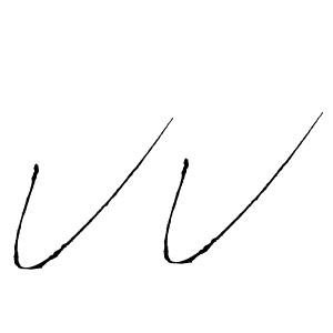 Also You can easily find your signature by using the search form. We will create V V name handwritten signature images for you free of cost using Antro_Vectra sign style. V V signature style 6 images and pictures png