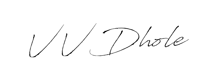 How to Draw V V Dhole signature style? Antro_Vectra is a latest design signature styles for name V V Dhole. V V Dhole signature style 6 images and pictures png