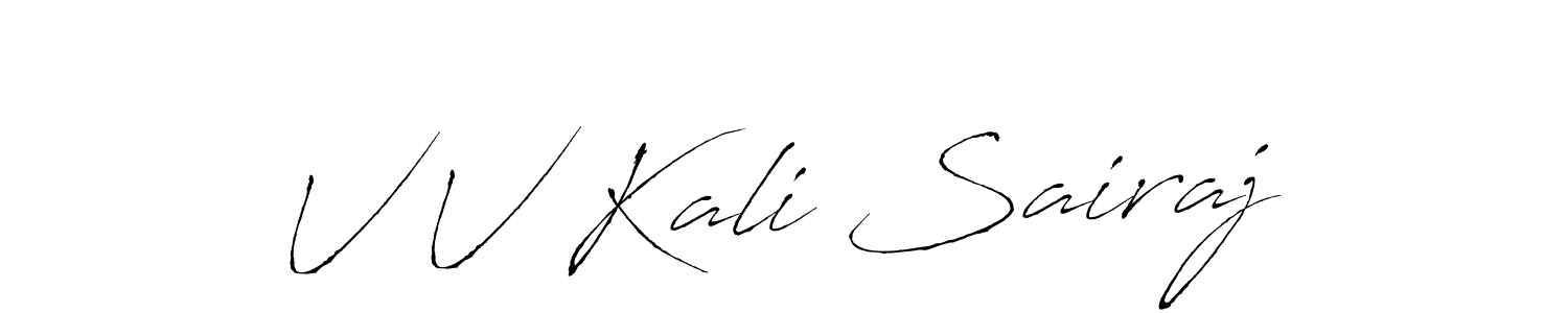 You can use this online signature creator to create a handwritten signature for the name V V Kali Sairaj. This is the best online autograph maker. V V Kali Sairaj signature style 6 images and pictures png