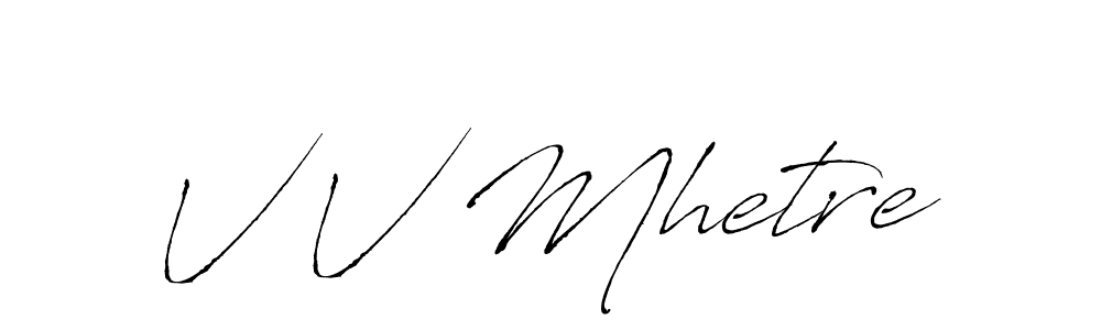 Similarly Antro_Vectra is the best handwritten signature design. Signature creator online .You can use it as an online autograph creator for name V V Mhetre. V V Mhetre signature style 6 images and pictures png