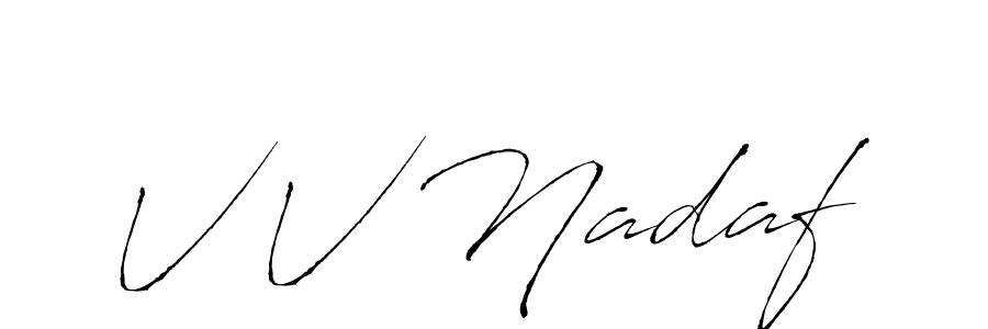 You should practise on your own different ways (Antro_Vectra) to write your name (V V Nadaf) in signature. don't let someone else do it for you. V V Nadaf signature style 6 images and pictures png