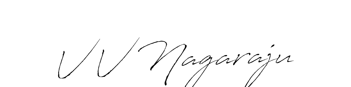 How to make V V Nagaraju name signature. Use Antro_Vectra style for creating short signs online. This is the latest handwritten sign. V V Nagaraju signature style 6 images and pictures png
