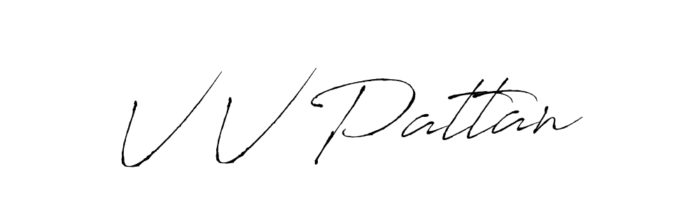 How to make V V Pattan name signature. Use Antro_Vectra style for creating short signs online. This is the latest handwritten sign. V V Pattan signature style 6 images and pictures png