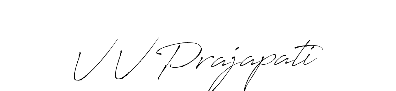 It looks lik you need a new signature style for name V V Prajapati. Design unique handwritten (Antro_Vectra) signature with our free signature maker in just a few clicks. V V Prajapati signature style 6 images and pictures png