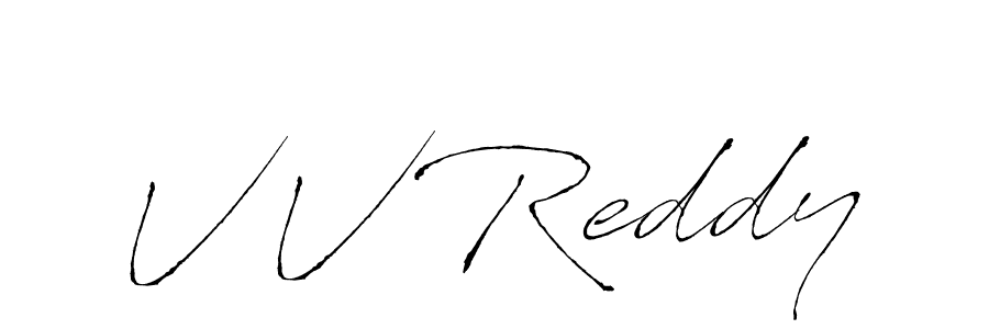 Make a beautiful signature design for name V V Reddy. With this signature (Antro_Vectra) style, you can create a handwritten signature for free. V V Reddy signature style 6 images and pictures png