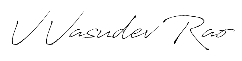 Design your own signature with our free online signature maker. With this signature software, you can create a handwritten (Antro_Vectra) signature for name V Vasudev Rao. V Vasudev Rao signature style 6 images and pictures png