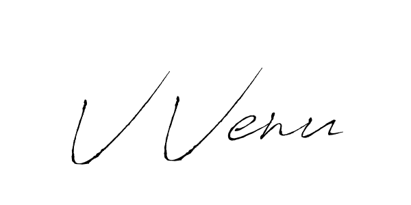 Design your own signature with our free online signature maker. With this signature software, you can create a handwritten (Antro_Vectra) signature for name V Venu. V Venu signature style 6 images and pictures png