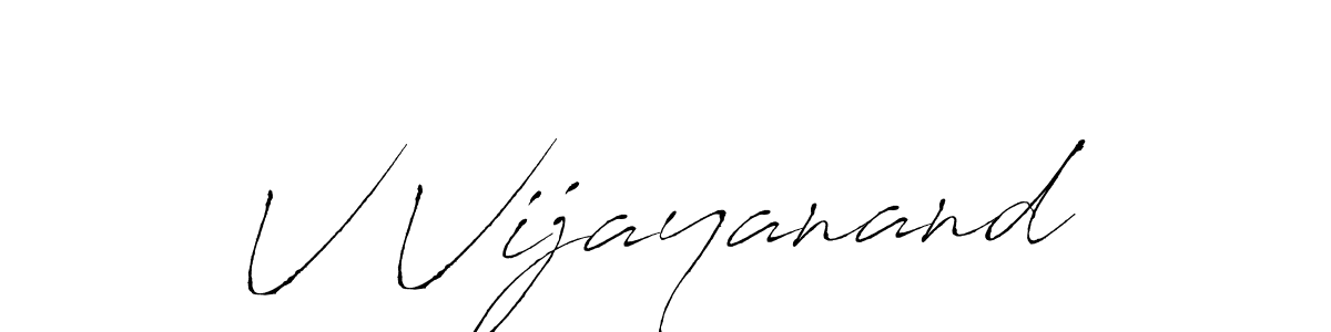 It looks lik you need a new signature style for name V Vijayanand. Design unique handwritten (Antro_Vectra) signature with our free signature maker in just a few clicks. V Vijayanand signature style 6 images and pictures png