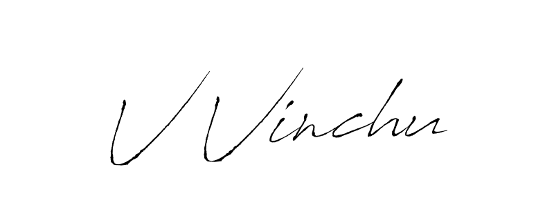 How to Draw V Vinchu signature style? Antro_Vectra is a latest design signature styles for name V Vinchu. V Vinchu signature style 6 images and pictures png