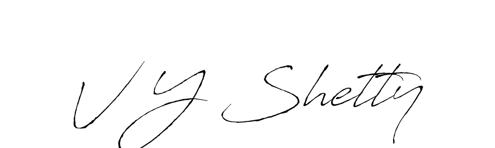 Make a beautiful signature design for name V Y Shetty. Use this online signature maker to create a handwritten signature for free. V Y Shetty signature style 6 images and pictures png