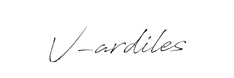 Create a beautiful signature design for name V-ardiles. With this signature (Antro_Vectra) fonts, you can make a handwritten signature for free. V-ardiles signature style 6 images and pictures png