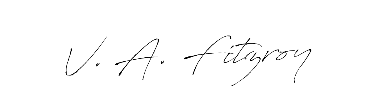 if you are searching for the best signature style for your name V. A. Fitzroy. so please give up your signature search. here we have designed multiple signature styles  using Antro_Vectra. V. A. Fitzroy signature style 6 images and pictures png