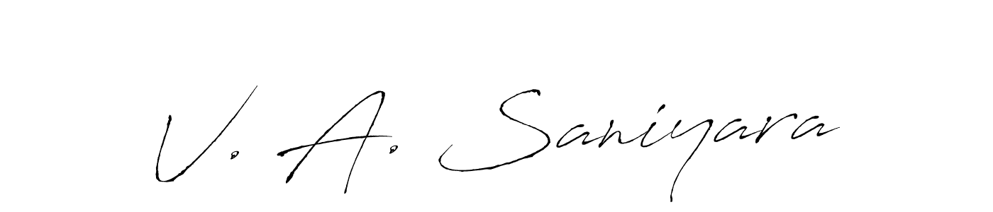 Make a short V. A. Saniyara signature style. Manage your documents anywhere anytime using Antro_Vectra. Create and add eSignatures, submit forms, share and send files easily. V. A. Saniyara signature style 6 images and pictures png