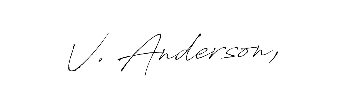 Here are the top 10 professional signature styles for the name V. Anderson,. These are the best autograph styles you can use for your name. V. Anderson, signature style 6 images and pictures png