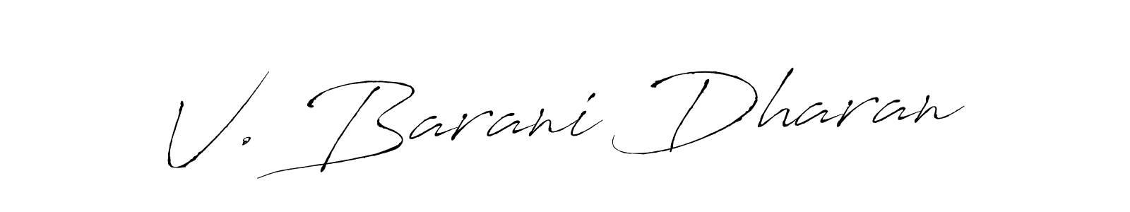 Use a signature maker to create a handwritten signature online. With this signature software, you can design (Antro_Vectra) your own signature for name V. Barani Dharan. V. Barani Dharan signature style 6 images and pictures png