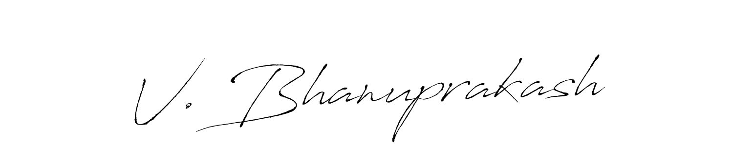 How to make V. Bhanuprakash signature? Antro_Vectra is a professional autograph style. Create handwritten signature for V. Bhanuprakash name. V. Bhanuprakash signature style 6 images and pictures png