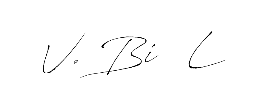 Design your own signature with our free online signature maker. With this signature software, you can create a handwritten (Antro_Vectra) signature for name V. Bi   L. V. Bi   L signature style 6 images and pictures png