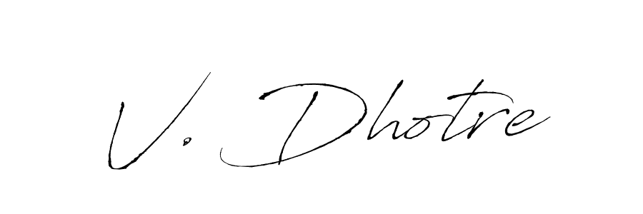 How to Draw V. Dhotre signature style? Antro_Vectra is a latest design signature styles for name V. Dhotre. V. Dhotre signature style 6 images and pictures png