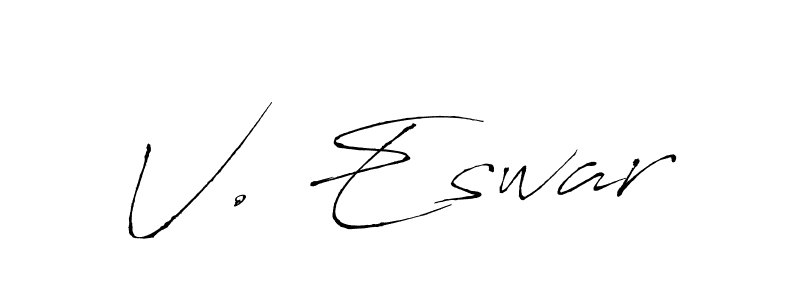 This is the best signature style for the V. Eswar name. Also you like these signature font (Antro_Vectra). Mix name signature. V. Eswar signature style 6 images and pictures png