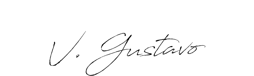 How to Draw V. Gustavo signature style? Antro_Vectra is a latest design signature styles for name V. Gustavo. V. Gustavo signature style 6 images and pictures png