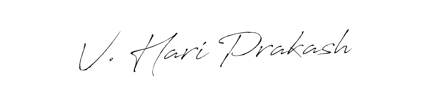 Also You can easily find your signature by using the search form. We will create V. Hari Prakash name handwritten signature images for you free of cost using Antro_Vectra sign style. V. Hari Prakash signature style 6 images and pictures png
