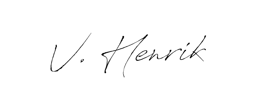 You can use this online signature creator to create a handwritten signature for the name V. Henrik. This is the best online autograph maker. V. Henrik signature style 6 images and pictures png