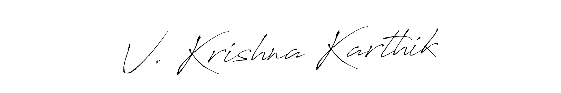Once you've used our free online signature maker to create your best signature Antro_Vectra style, it's time to enjoy all of the benefits that V. Krishna Karthik name signing documents. V. Krishna Karthik signature style 6 images and pictures png
