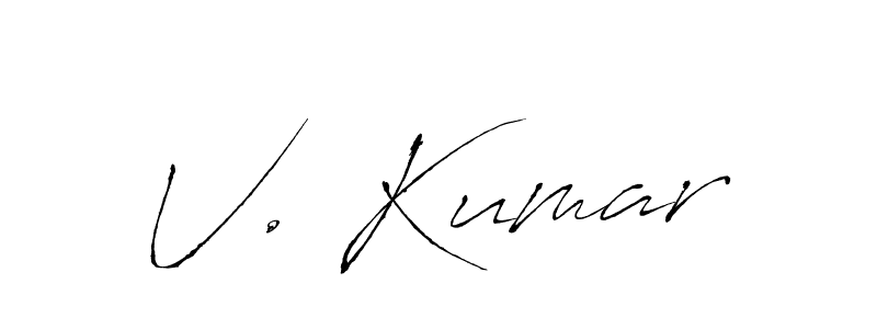 Also You can easily find your signature by using the search form. We will create V. Kumar name handwritten signature images for you free of cost using Antro_Vectra sign style. V. Kumar signature style 6 images and pictures png