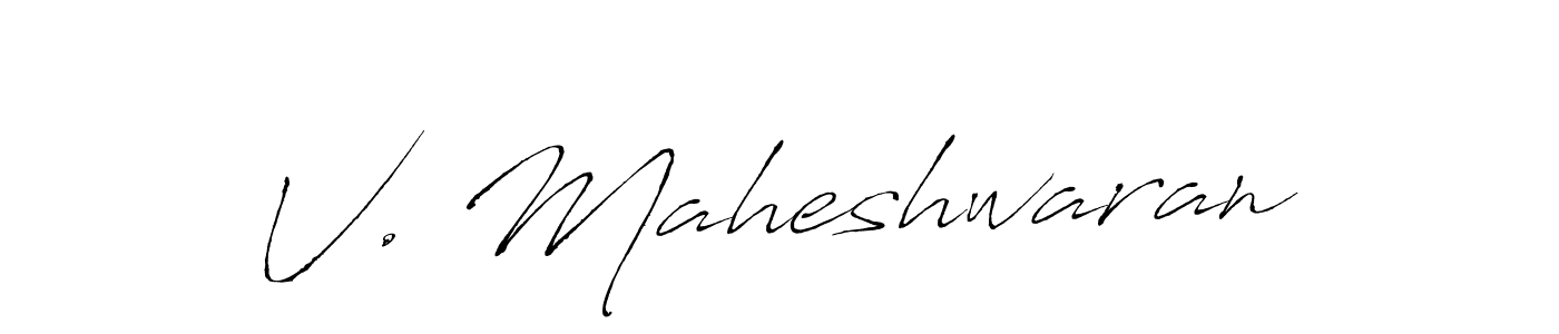 Use a signature maker to create a handwritten signature online. With this signature software, you can design (Antro_Vectra) your own signature for name V. Maheshwaran. V. Maheshwaran signature style 6 images and pictures png