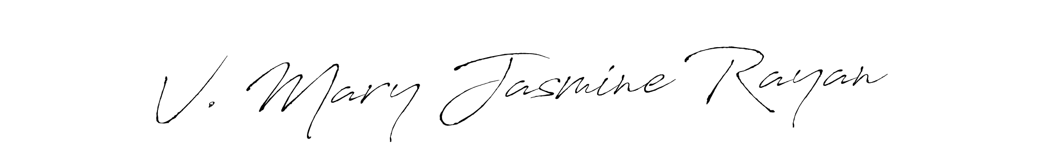 Check out images of Autograph of V. Mary Jasmine Rayan name. Actor V. Mary Jasmine Rayan Signature Style. Antro_Vectra is a professional sign style online. V. Mary Jasmine Rayan signature style 6 images and pictures png