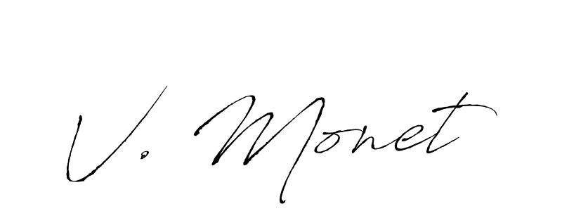 Once you've used our free online signature maker to create your best signature Antro_Vectra style, it's time to enjoy all of the benefits that V. Monet name signing documents. V. Monet signature style 6 images and pictures png