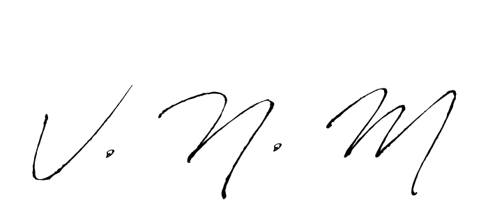 if you are searching for the best signature style for your name V. N. M. so please give up your signature search. here we have designed multiple signature styles  using Antro_Vectra. V. N. M signature style 6 images and pictures png