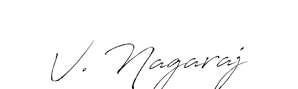 Similarly Antro_Vectra is the best handwritten signature design. Signature creator online .You can use it as an online autograph creator for name V. Nagaraj. V. Nagaraj signature style 6 images and pictures png
