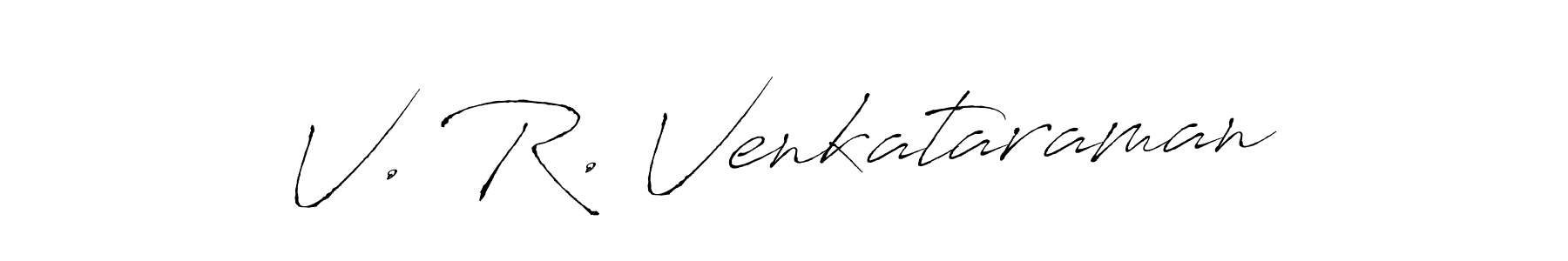 Design your own signature with our free online signature maker. With this signature software, you can create a handwritten (Antro_Vectra) signature for name V. R. Venkataraman. V. R. Venkataraman signature style 6 images and pictures png