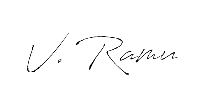 How to Draw V. Ramu signature style? Antro_Vectra is a latest design signature styles for name V. Ramu. V. Ramu signature style 6 images and pictures png