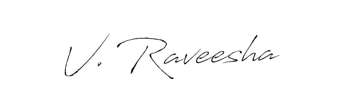 Also You can easily find your signature by using the search form. We will create V. Raveesha name handwritten signature images for you free of cost using Antro_Vectra sign style. V. Raveesha signature style 6 images and pictures png