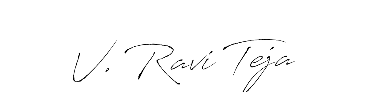 This is the best signature style for the V. Ravi Teja name. Also you like these signature font (Antro_Vectra). Mix name signature. V. Ravi Teja signature style 6 images and pictures png